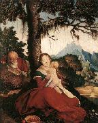 BALDUNG GRIEN, Hans Rest on the Flight to Egypt oil